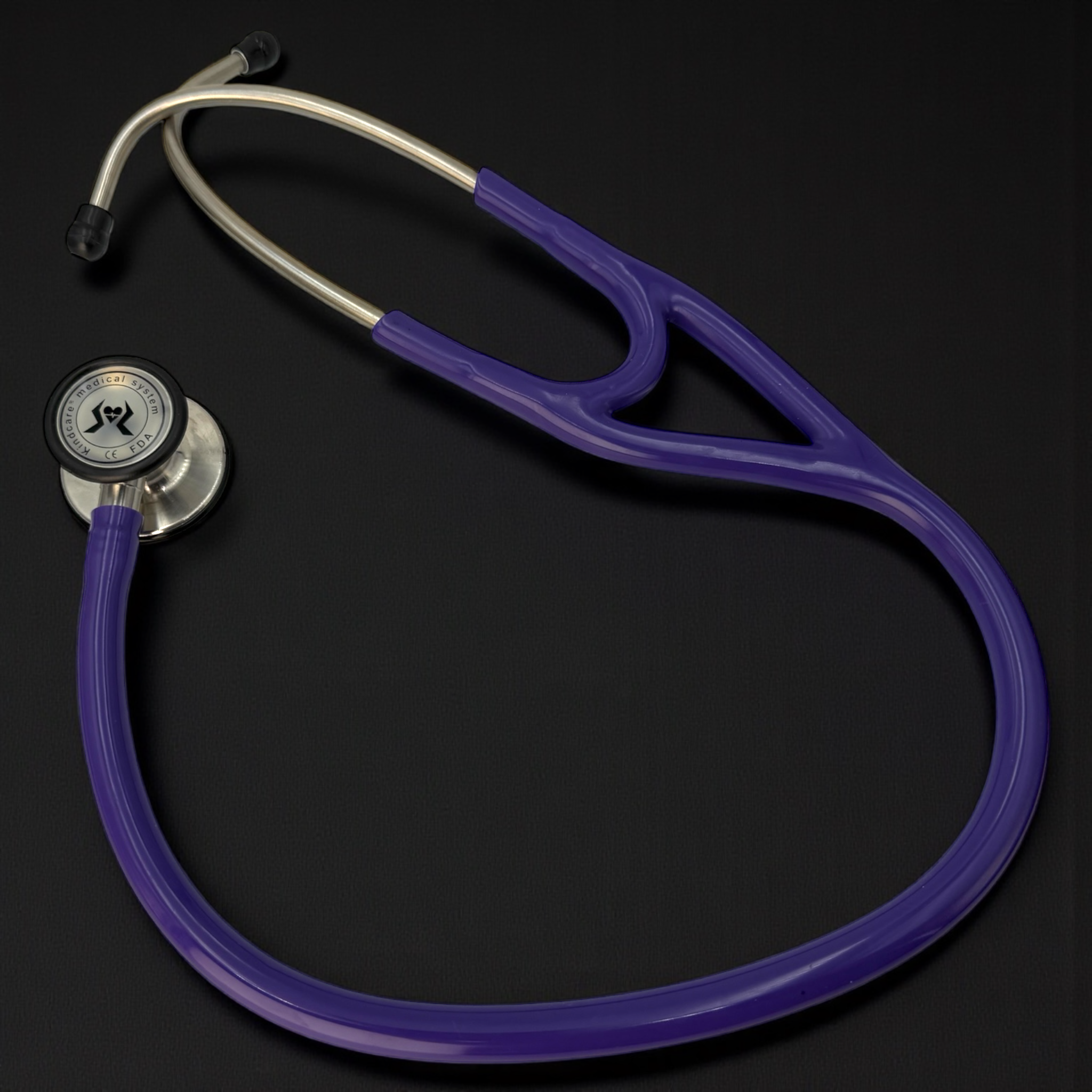 FONENDOSCOPIO DOBLE CAMPANA KINDCARE MORADO