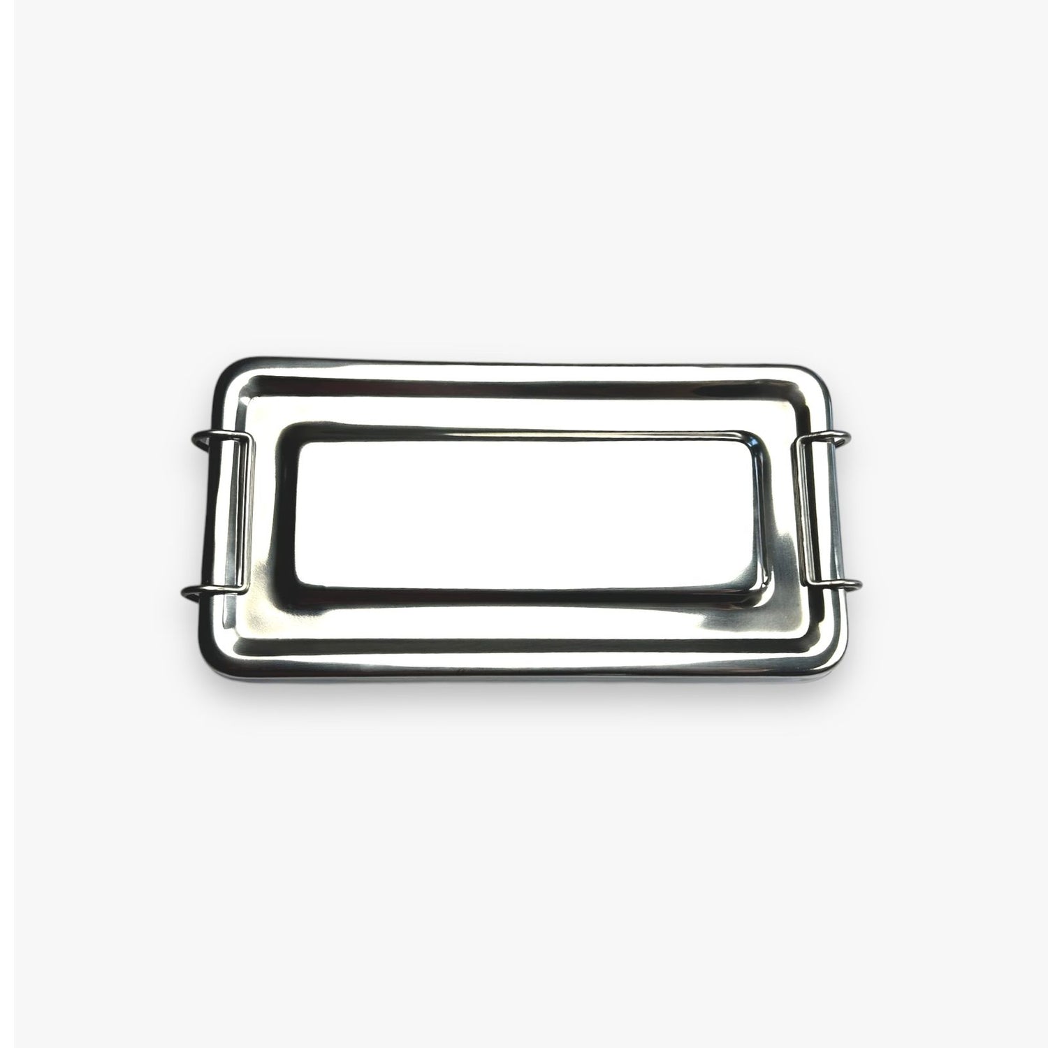 CAJA INSTRUMENTAL 20X10X4 CM LISA CON BROCHES