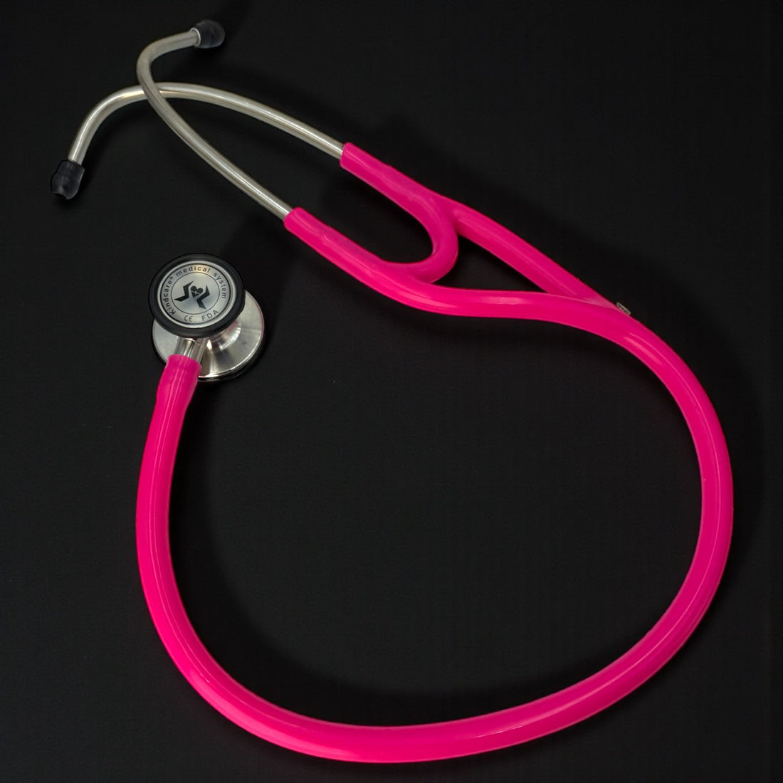 FONENDOSCOPIO DOBLE CAMPANA KINDCARE FUCSIA