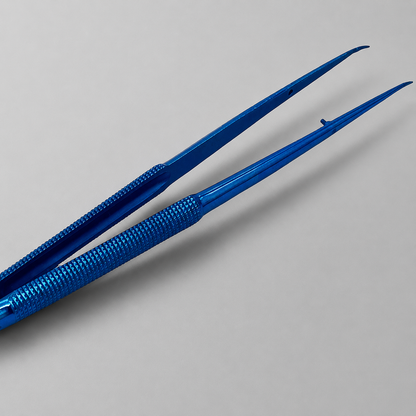 PINZA GERALD CURVA 18 CM TITANIO